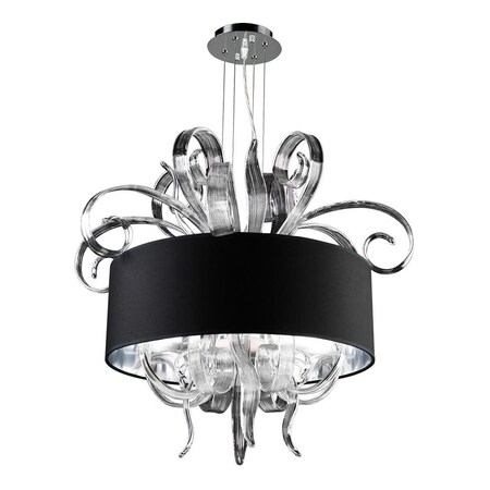 Plc Lighting 6 Light Chandelier Valeriano Collection 34147 PC